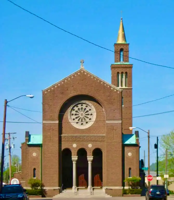 Outside of a Church in Bellaire Ohio