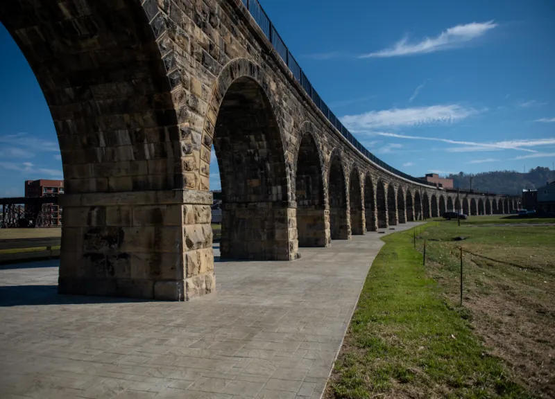 The Great Stone Viaduct – Historic Landmark - Bellaire Ohio