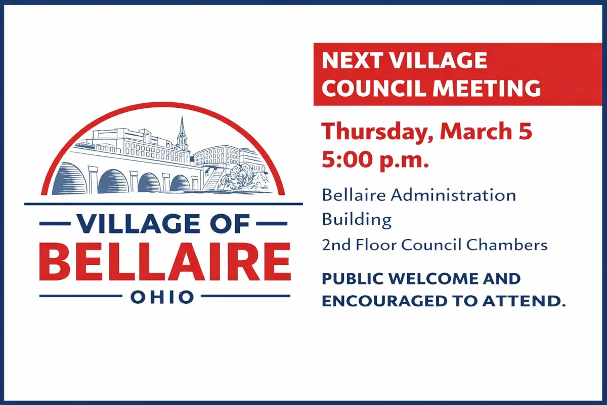 Village Council Meeting - Village of Bellaire, Ohio